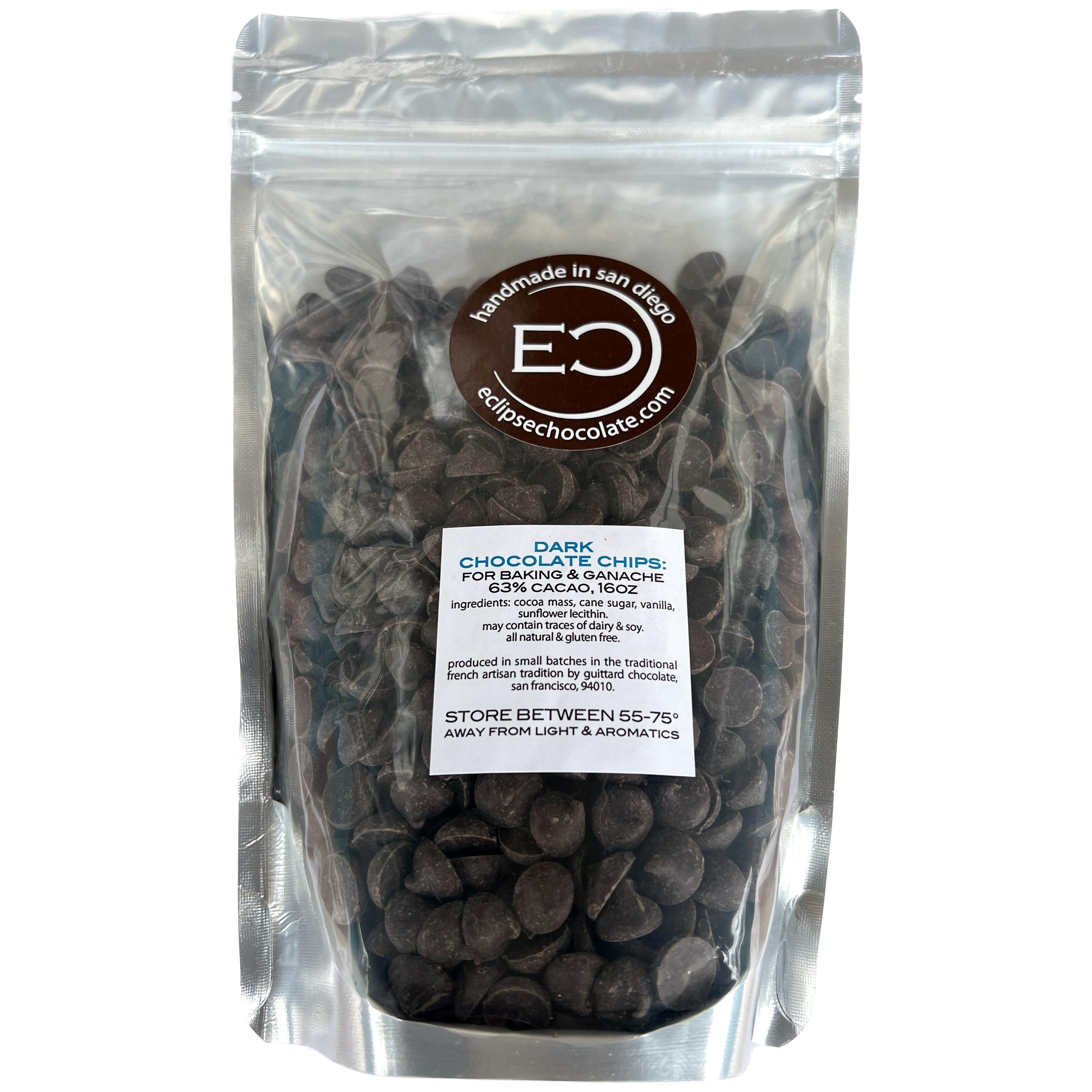 Chocolate Chips, 1lb bulk-Chocolate-Eclipse Chocolate Chocolate Chips, 1lb bulk-Chocolate-Eclipse Chocolate