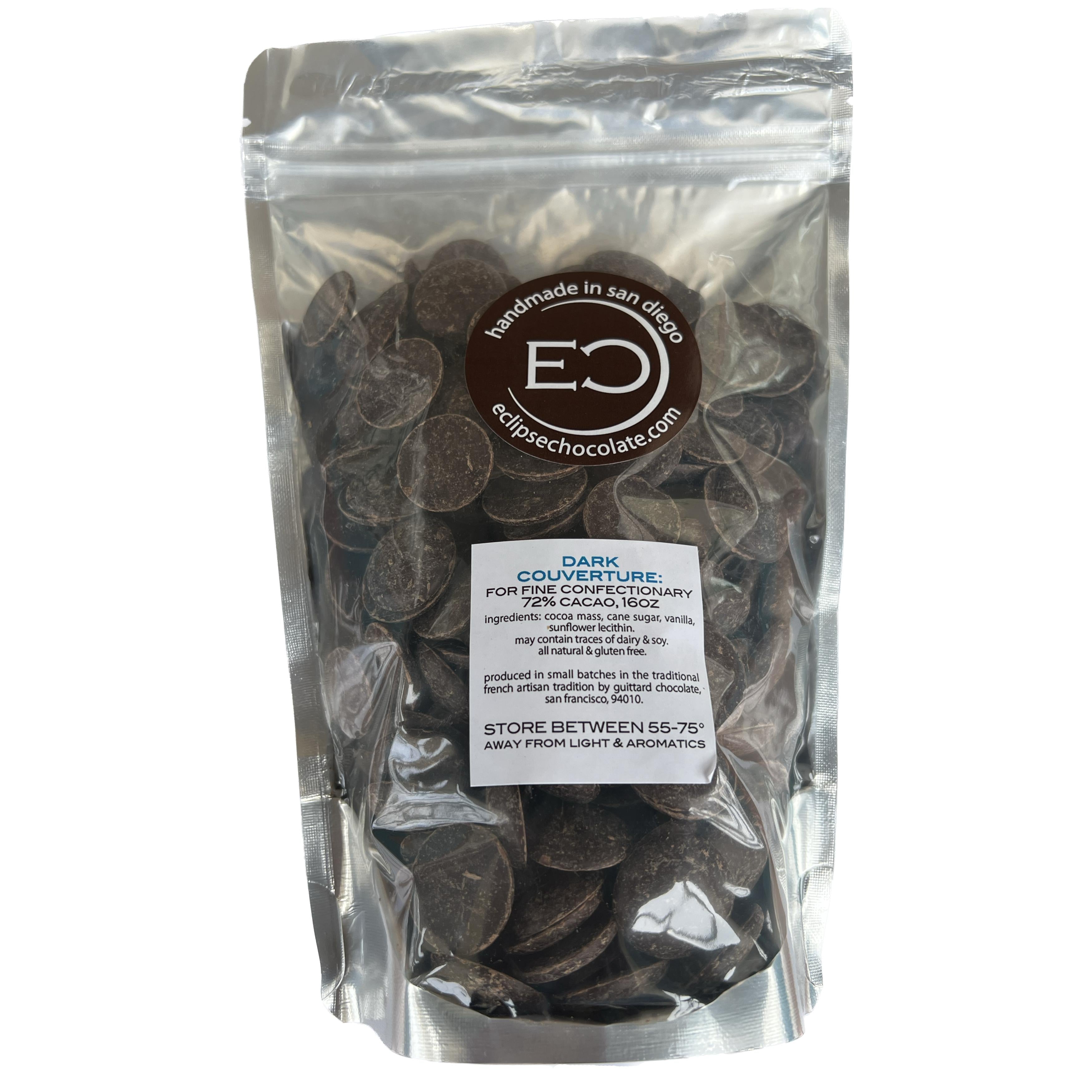 Couverture Chocolate, 1lb bulk-Chocolate-Eclipse Chocolate Couverture Chocolate, 1lb bulk-Chocolate-Eclipse Chocolate