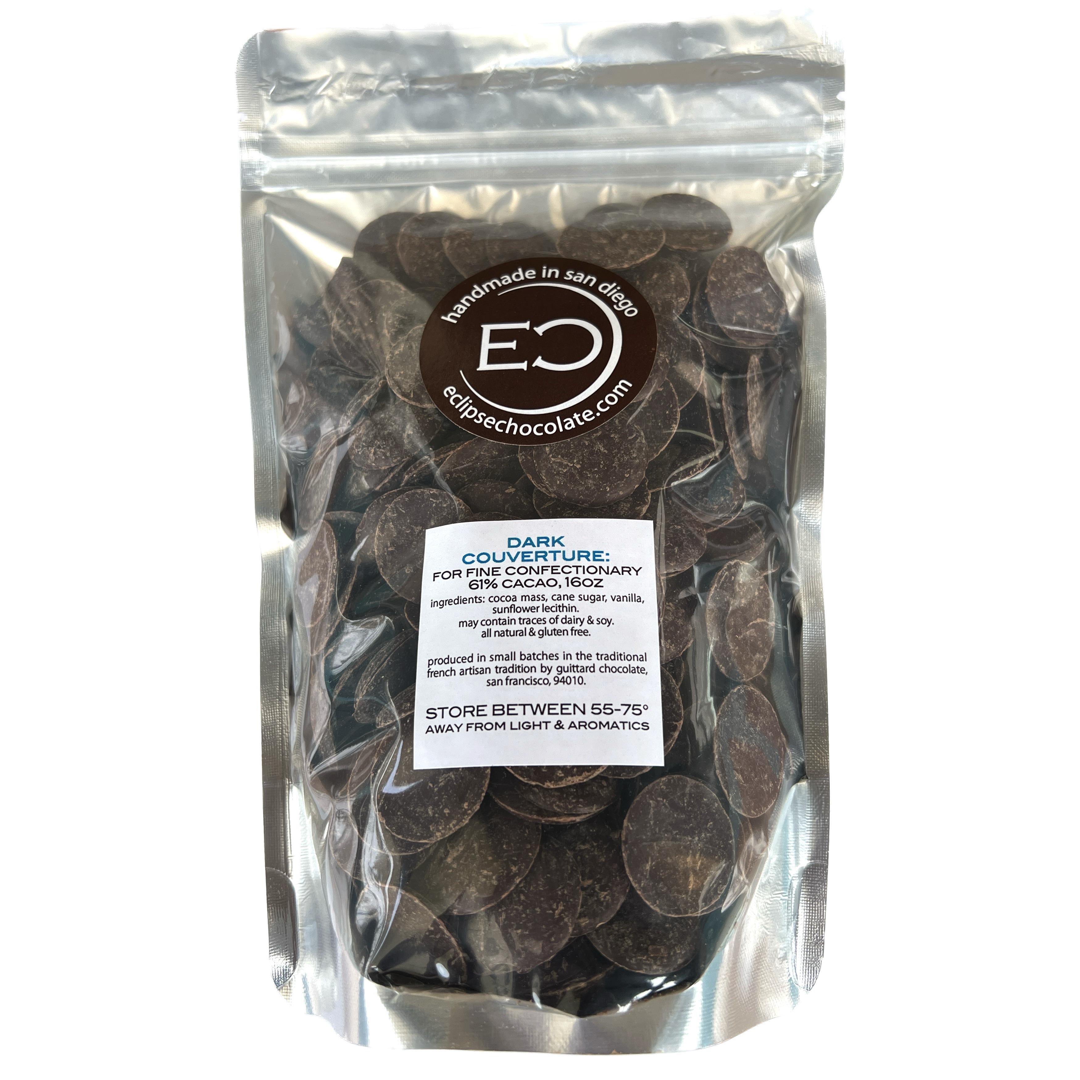 Couverture Chocolate, 1lb bulk-Chocolate-Eclipse Chocolate Couverture Chocolate, 1lb bulk-Chocolate-Eclipse Chocolate
