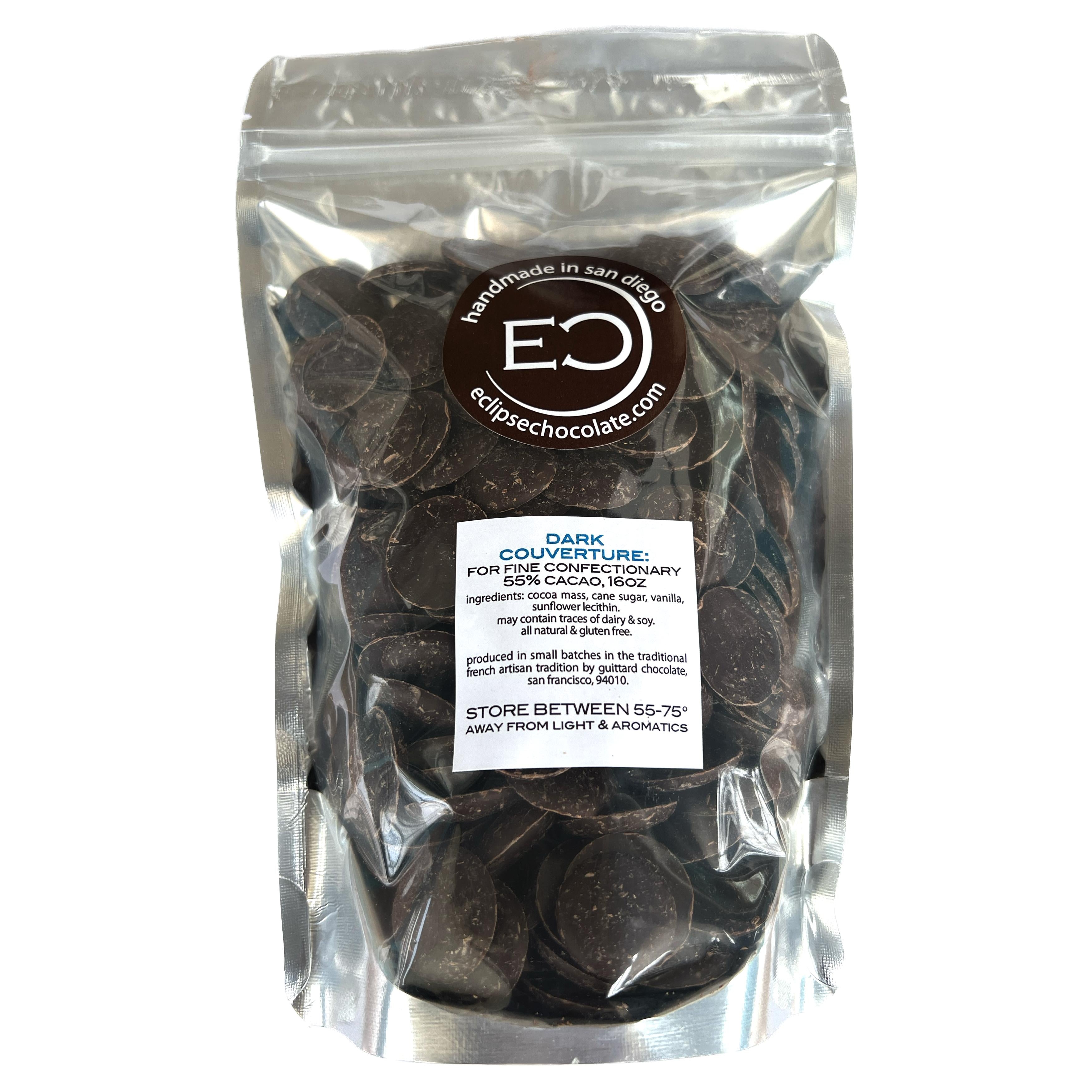 Couverture Chocolate, 1lb bulk-Chocolate-Eclipse Chocolate Couverture Chocolate, 1lb bulk-Chocolate-Eclipse Chocolate