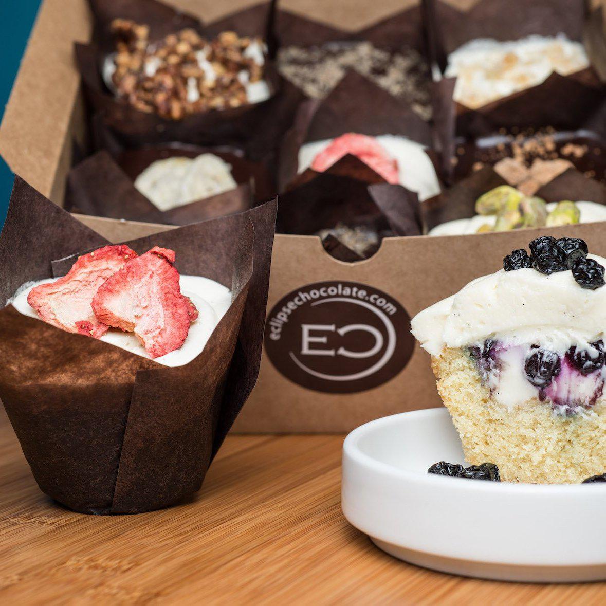Cupcake Box-Cakes & Cupcakes-Eclipse Chocolate Cupcake Box-Cakes & Cupcakes-Eclipse Chocolate