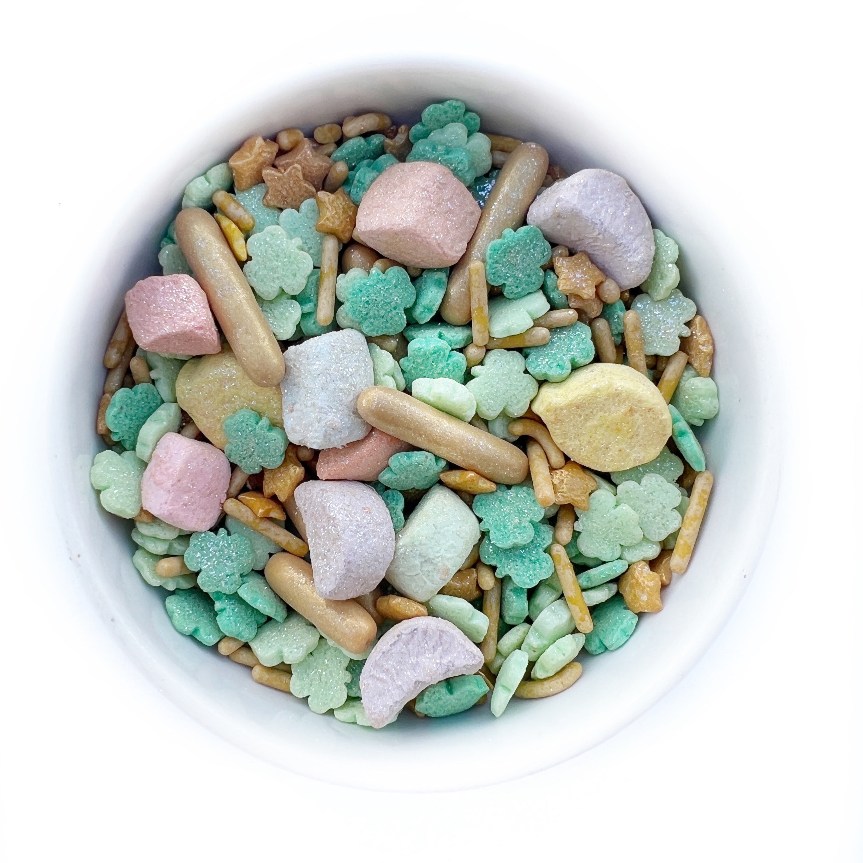 Spring Sprix, Seasonal Sprinkle Mix for Easter and St. Patrick's Day-Chocolate Bars-Eclipse Chocolate Spring Sprix, Seasonal Sprinkle Mix for Easter and St. Patrick's Day-Chocolate Bars-Eclipse Chocolate