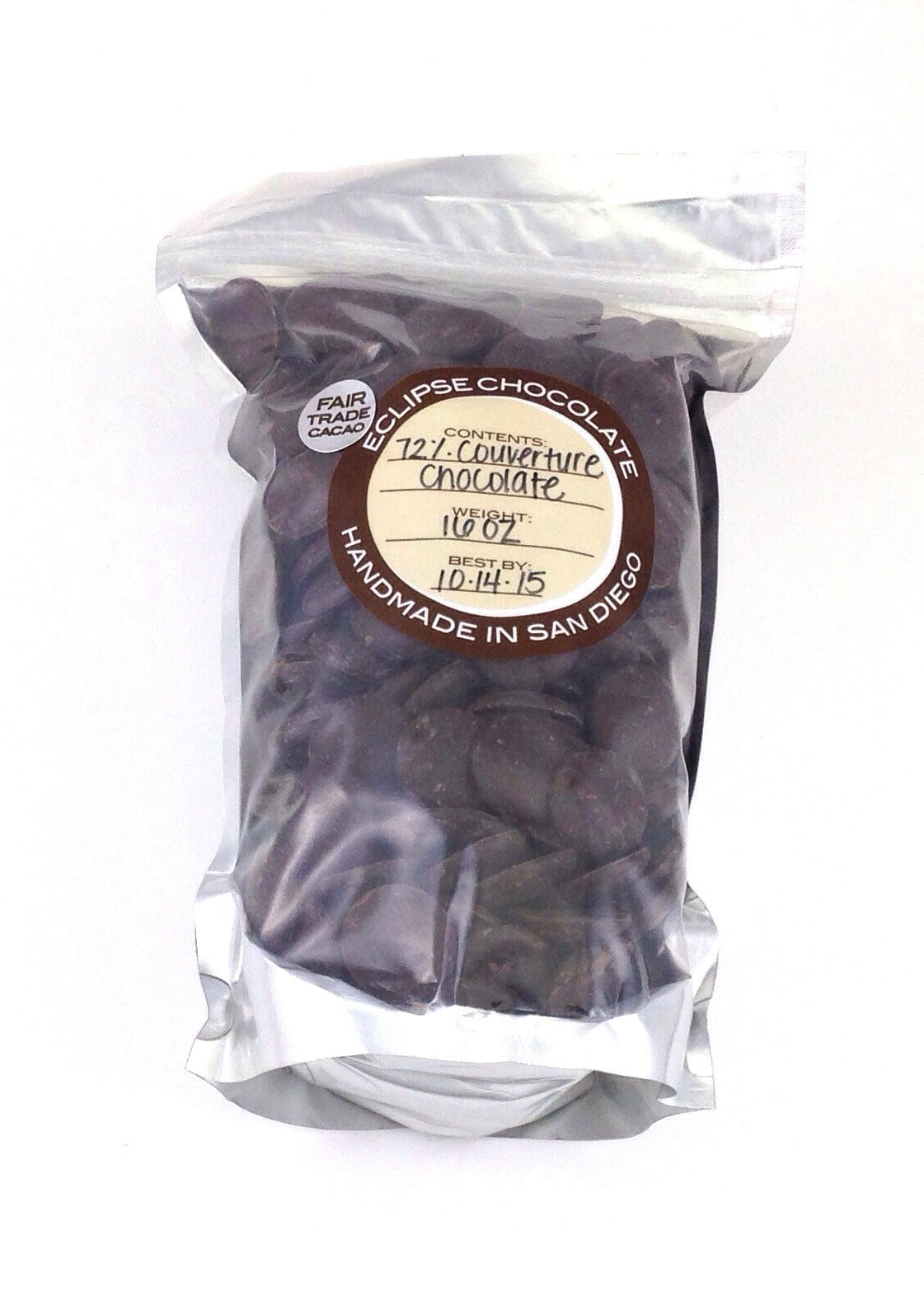 Extra Dark Couverture Chocolate, 72% cacao COUCHER DU SOLEIL, Guittard Chocolate - 1LB