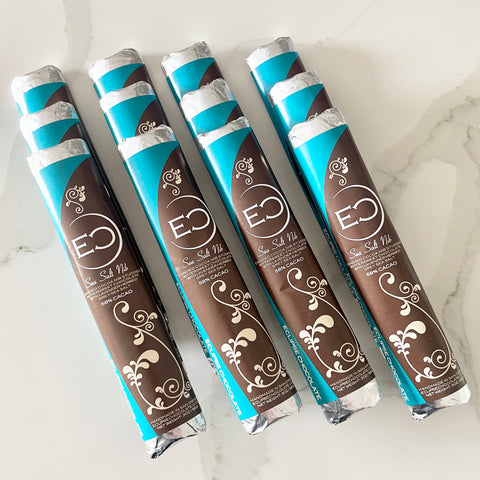 3oz Chocolate Bar : : Sea Salt Nib, 58% cacao-Chocolate Bars-Eclipse Chocolate