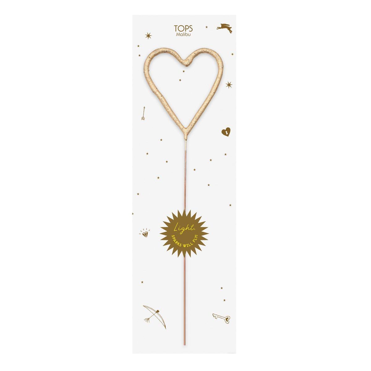 Big Golden Sparkler Wand Heart-Grocery-Eclipse Chocolate