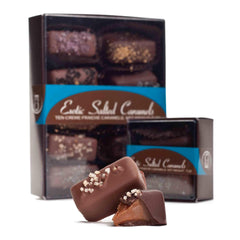 Exotic Salted Caramels (Box of 2, 4, 10)-Chocolate-Eclipse Chocolate