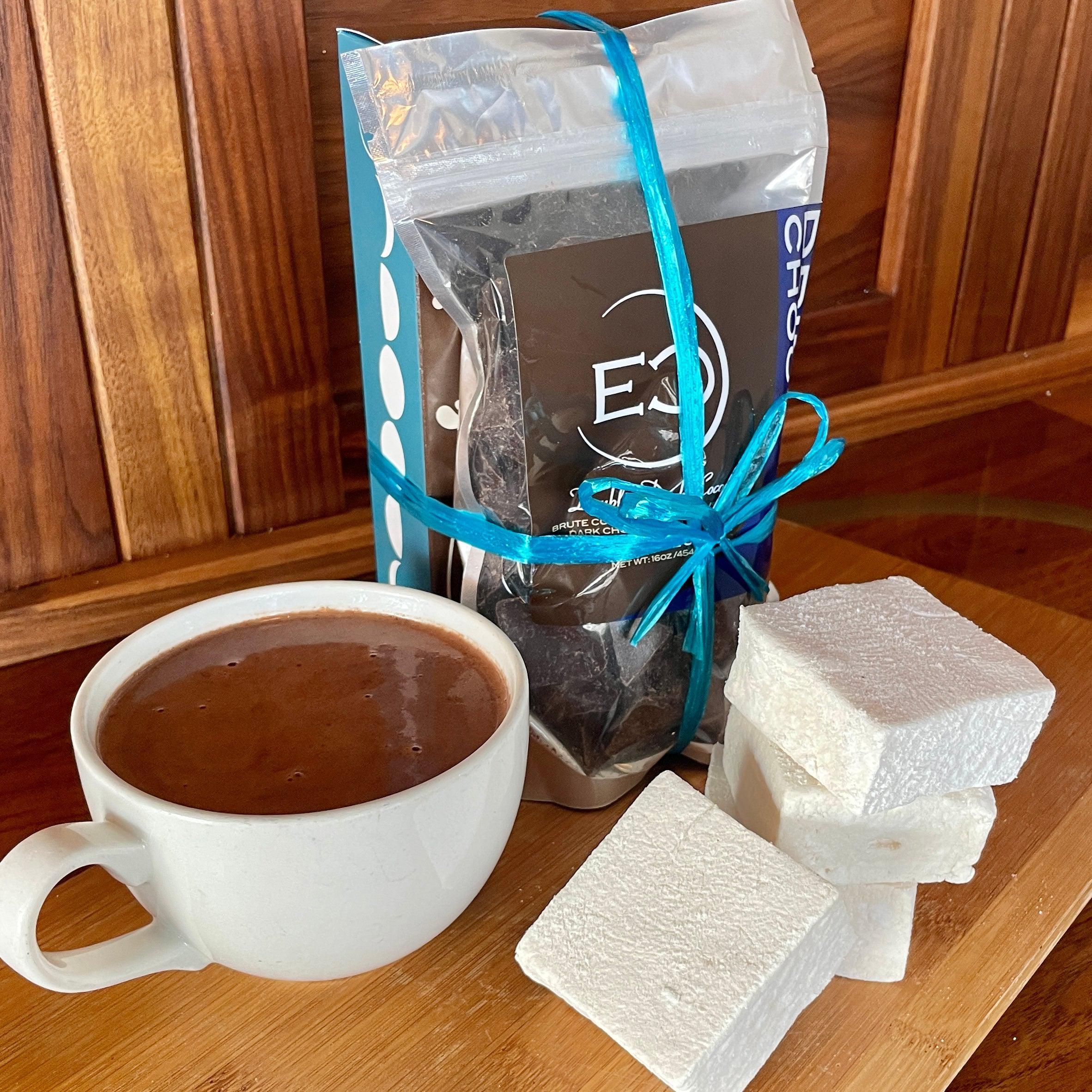 Drinking Chocolate + Marshmallow Gift Set-Chocolate-Eclipse Chocolate