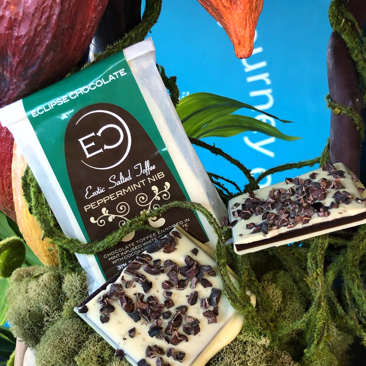 Large Exotic Toffees (3.5 Ounce)-Chocolate-Eclipse Chocolate